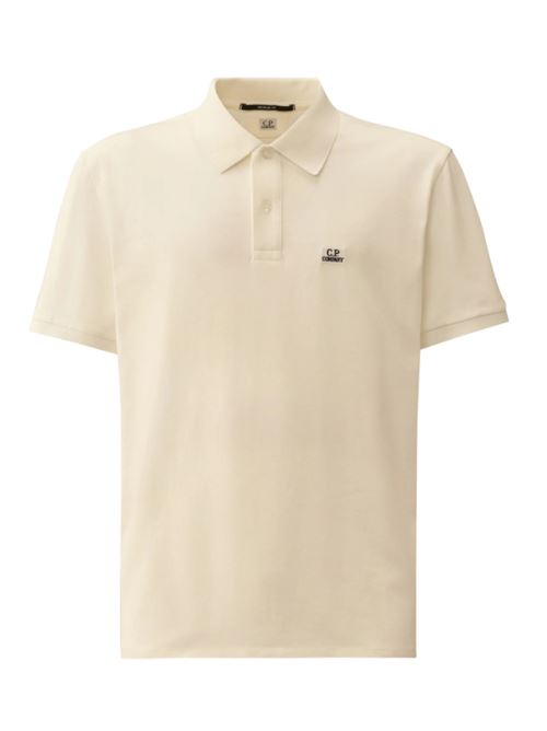 POLO STRETCH PIQUET C.P.COMPANY | 18CMPL065A005263W103 - GAUZE WHITE